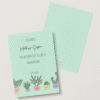 Carte "Merci maîtresse" Plantes
