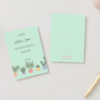 Carte "Merci maîtresse" Plantes